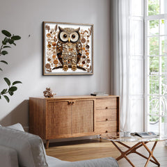 PPuzzling Button Owl Puzzle back with letters aids solving efficiency.
