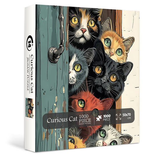 PPuzzling Cat Puzzles packaging box shows sturdy packaging for safe gifting.