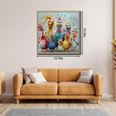 PPuzzling chicken puzzle with premium packaging, perfect as a display-worthy wall art.