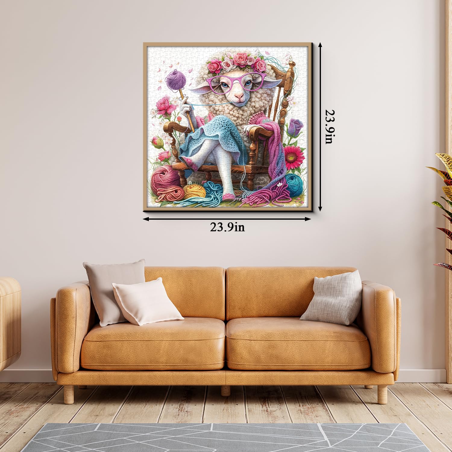 PPuzzling colorful flower puzzle, vibrant colors for eye-catching wall art.