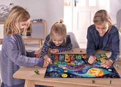 PPuzzling Colorful Houses Puzzle missing-piece support—helpful assistance ensures smooth completion.