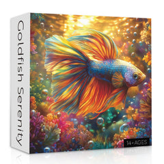 PPuzzling Colorful Sea Fish Puzzle shows vivid fish among coral for family entertainment.