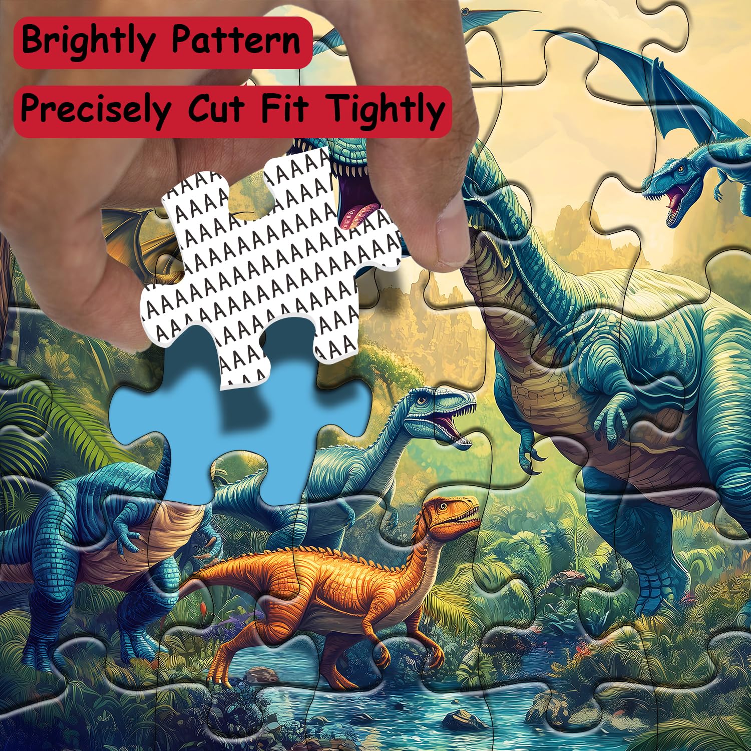 PPuzzling Dinosaur World gift for dinosaur lovers inspires shared puzzle time