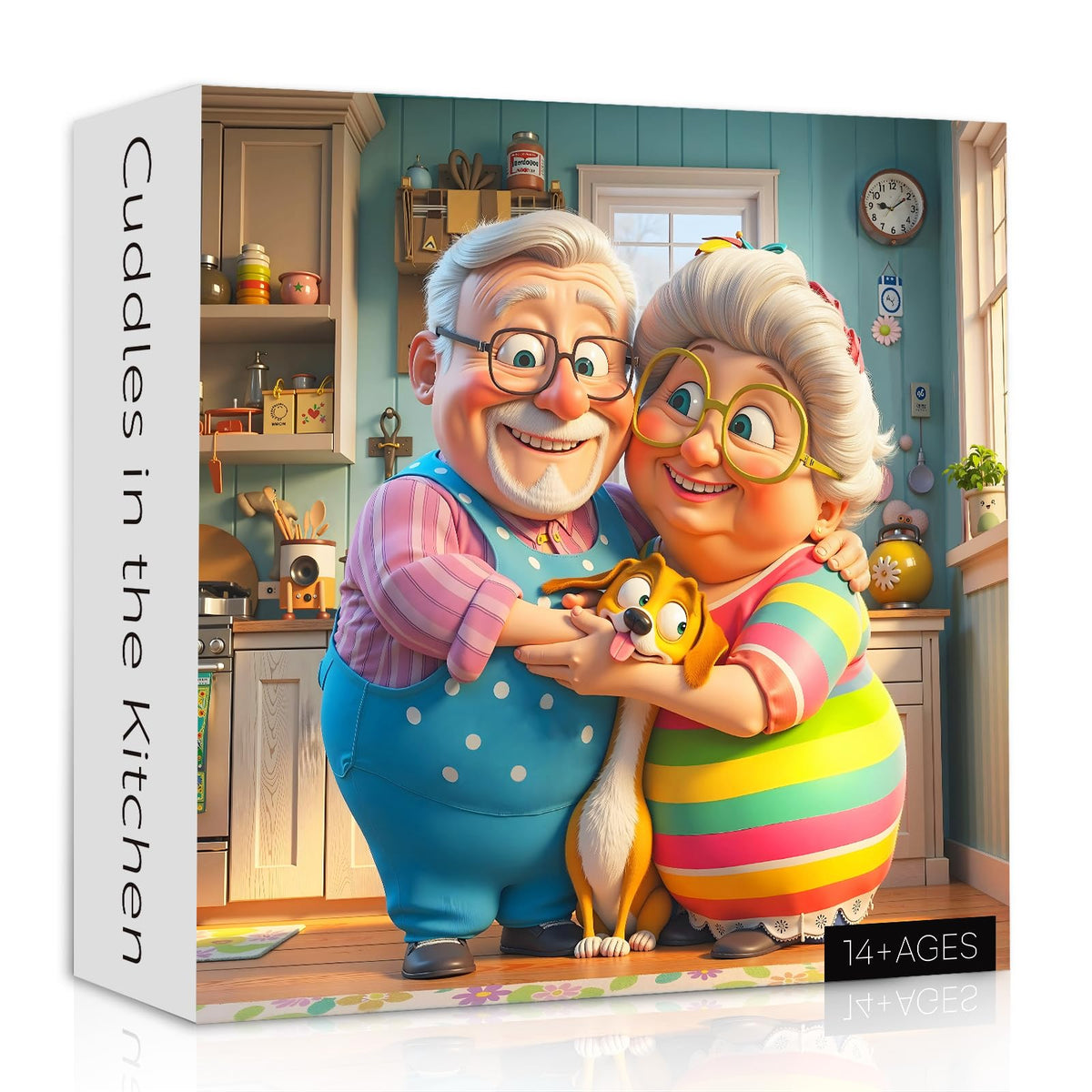 PPuzzling elderly couple puzzle 1000 pieces, gift-ready keepsake decor.