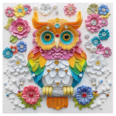 PPuzzling Nature Bird Puzzle Poster showcases colorful owl artwork for reference