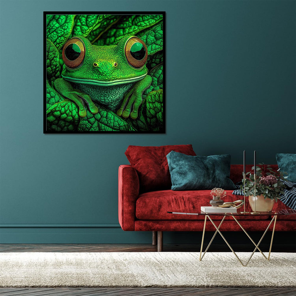 PPuzzling frog on leaf – lifelike textures stimulate mindful concentration during puzzling