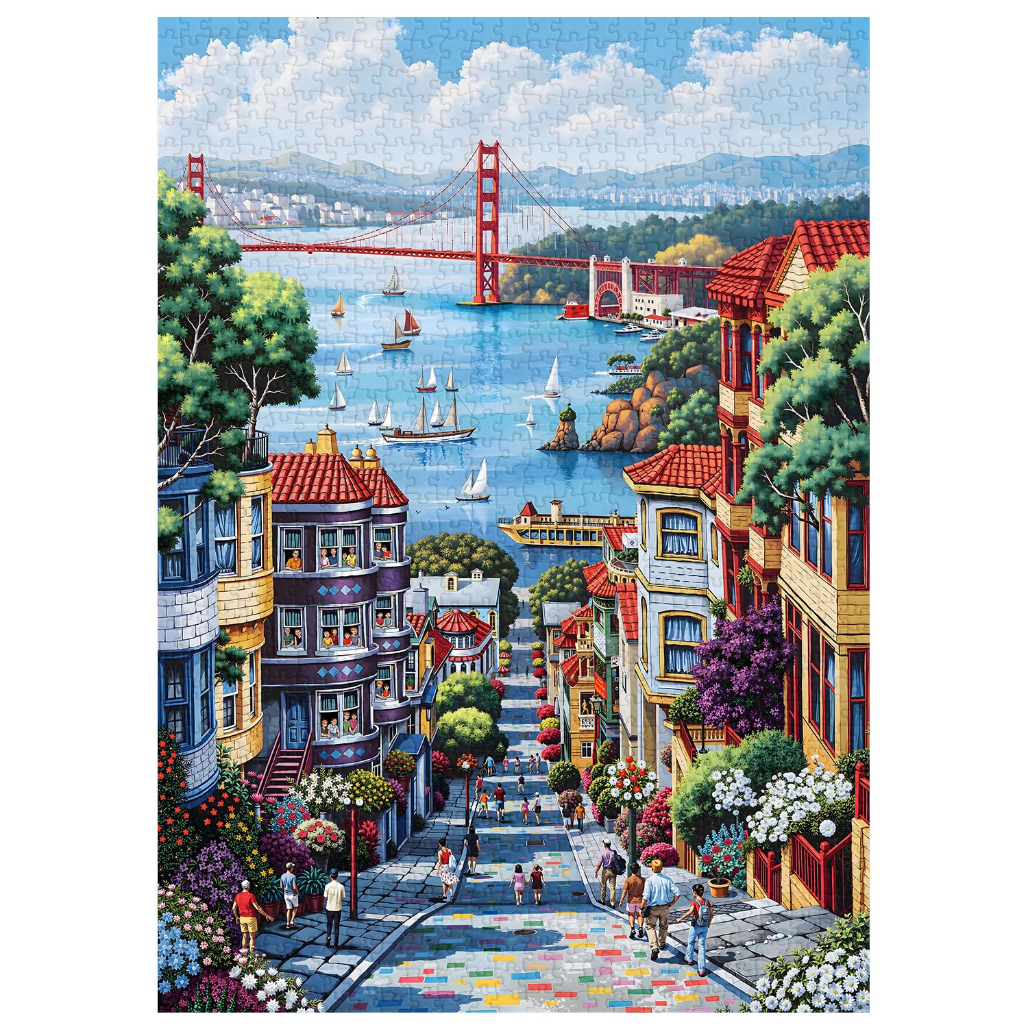 PPuzzling Golden Gate Bridge puzzle highlights iconic landmark for family puzzle time