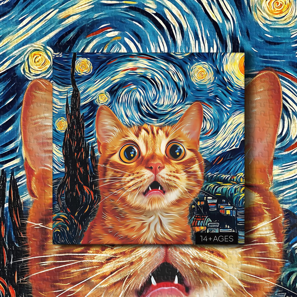 PPuzzling home decor display shows finished scene as charming wall art