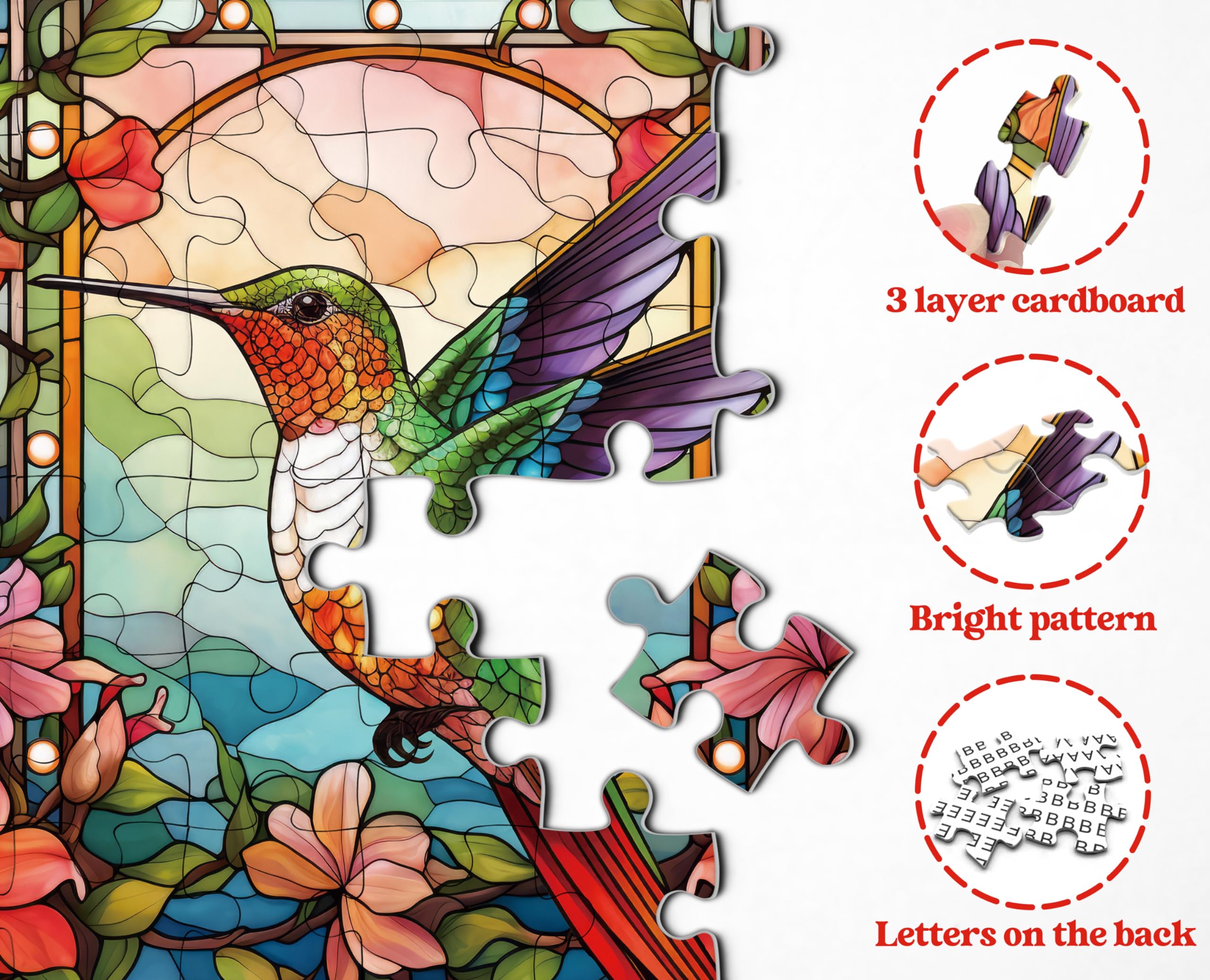 PPuzzling Hummingbird puzzle 1000 pieces offers a challenging experience