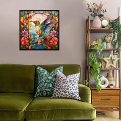 PPuzzling Hummingbird puzzle wall art display for home decor