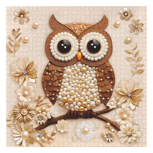 PPuzzling Jewel Bird Flower Art intricate petals enhance visual appeal during crafting