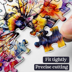 PPuzzling Nature Plant Art Puzzle: bright colors and detailed pieces for satisfying assembly.