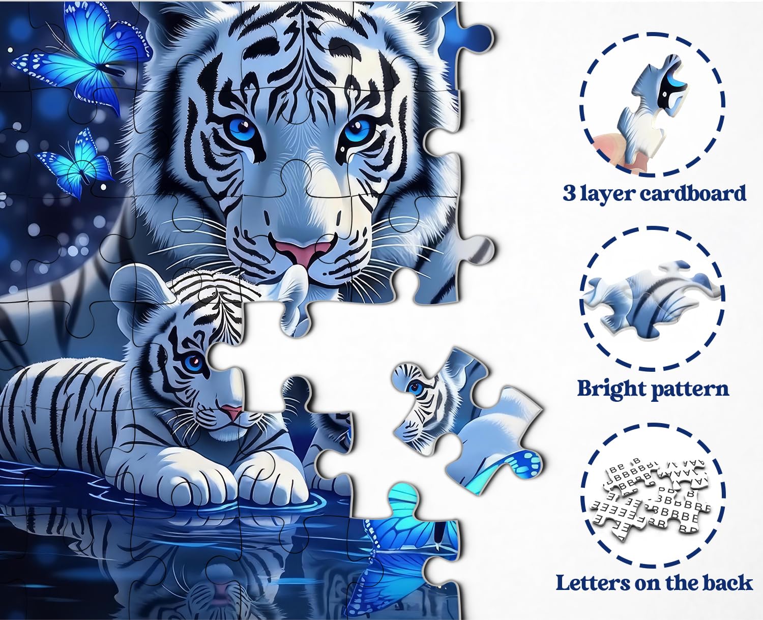 PPuzzling Nature wildlife art puzzle as striking wall decor.