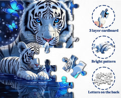 PPuzzling Nature wildlife art puzzle as striking wall decor.