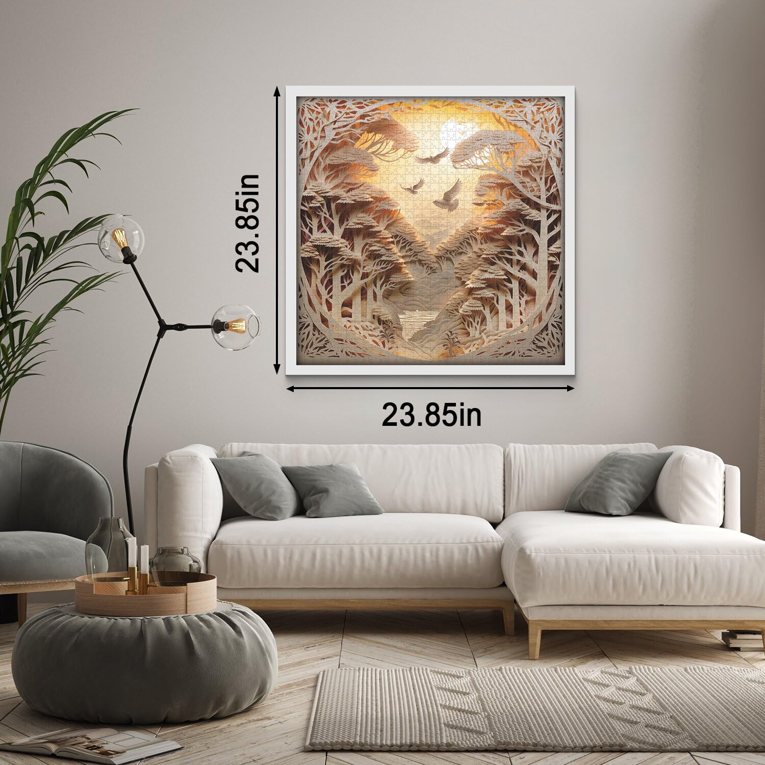 PPuzzling Papercraft Style Art puzzle finish adds depth