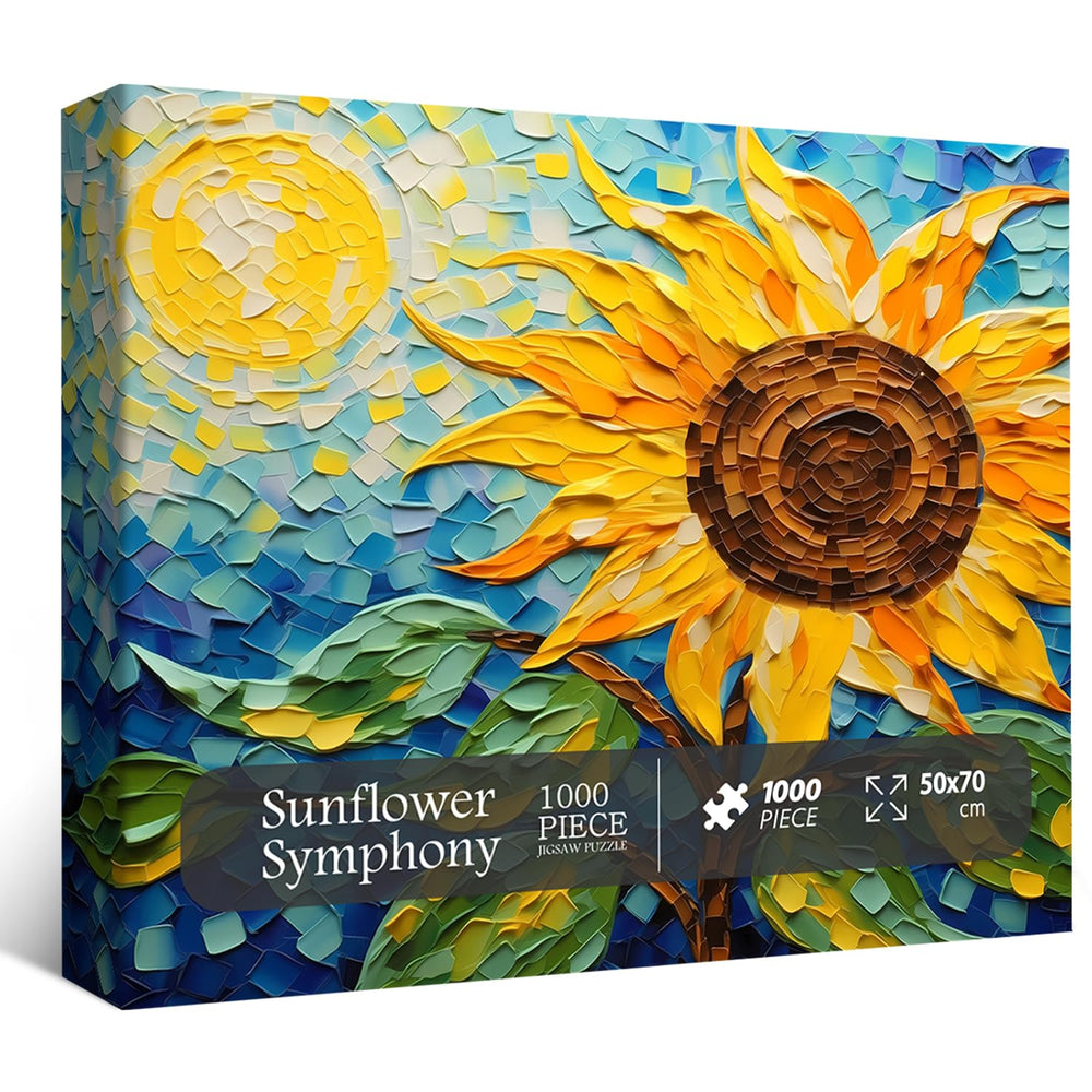 PPuzzling 1000-piece puzzle on three-layer cardboard for durability