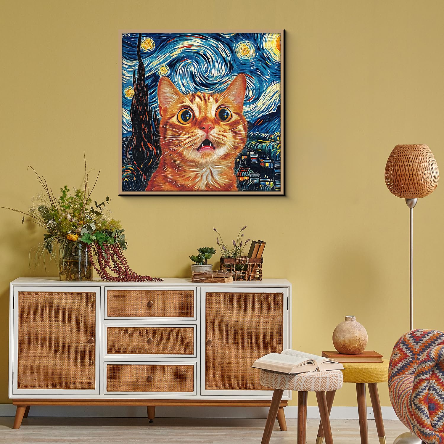 PPuzzling puzzle session on a coffee table invites relaxed, cozy evenings