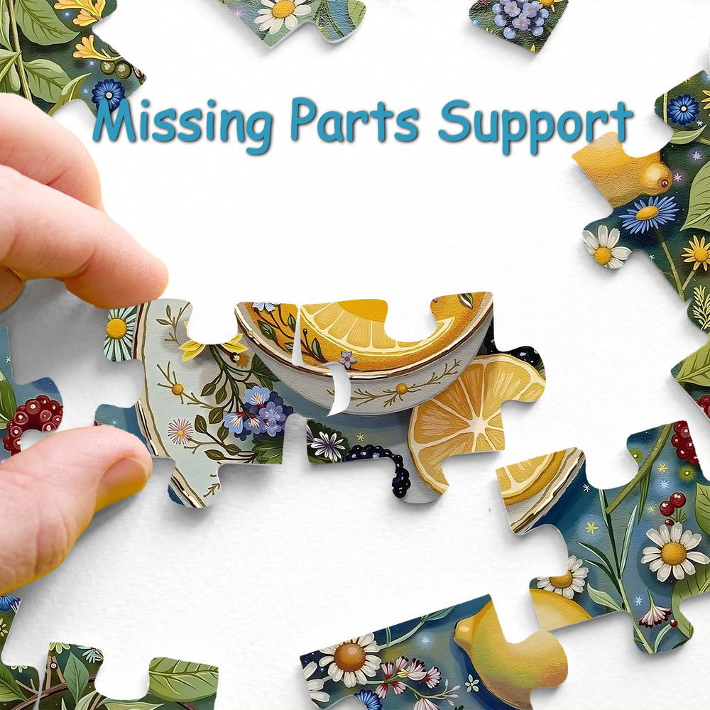 PPuzzling Teacup wall art decor adds vintage charm to living spaces.