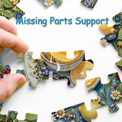 PPuzzling Teacup wall art decor adds vintage charm to living spaces.