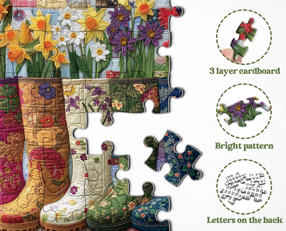 PPuzzling thick cardboard puzzle materials for sturdy handling