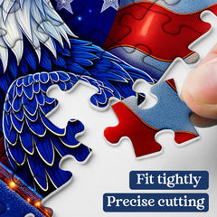 PPuzzling United States bird on blue background puzzle for a calm evening project