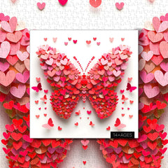 PPuzzling Valentine Butterfly Puzzle includes poster for reference
