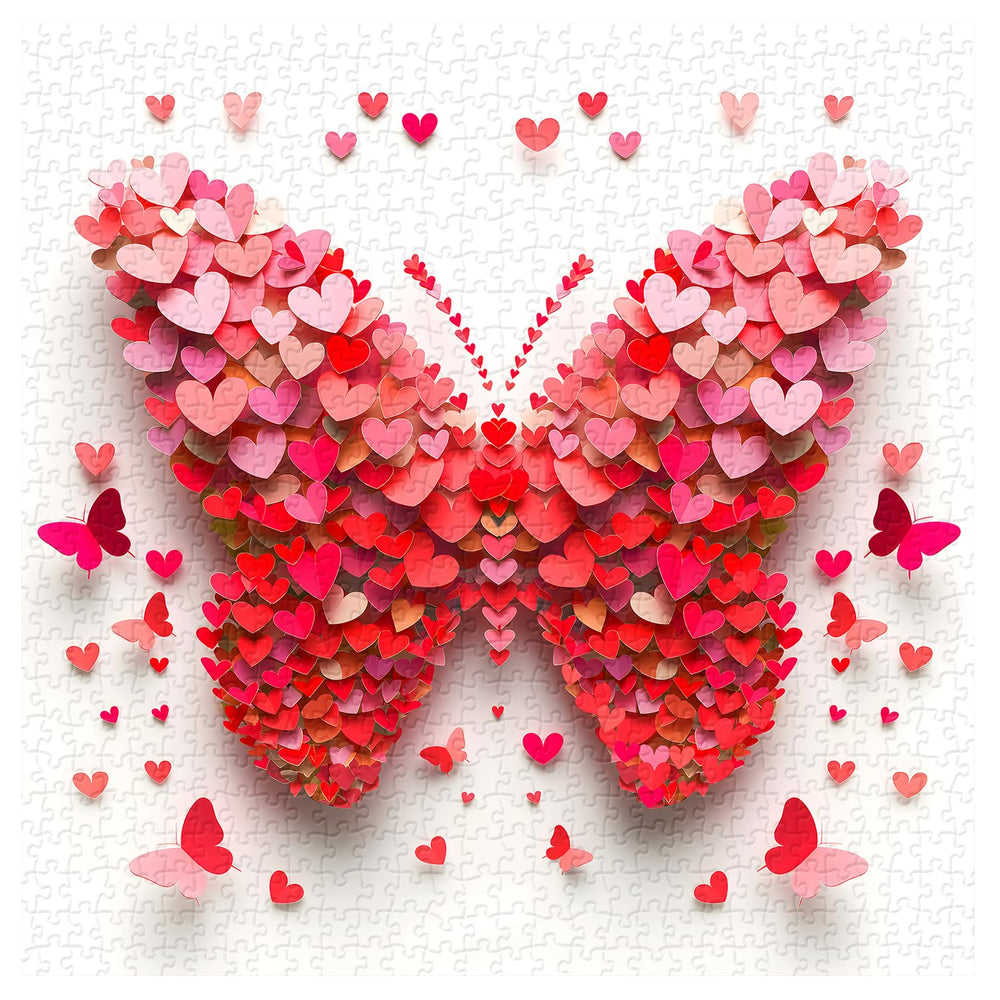 PPuzzling Valentine Butterfly Puzzle packaging box highlighting premium presentation
