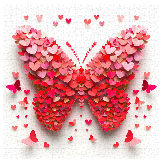 PPuzzling Valentine Butterfly Puzzle packaging box highlighting premium presentation