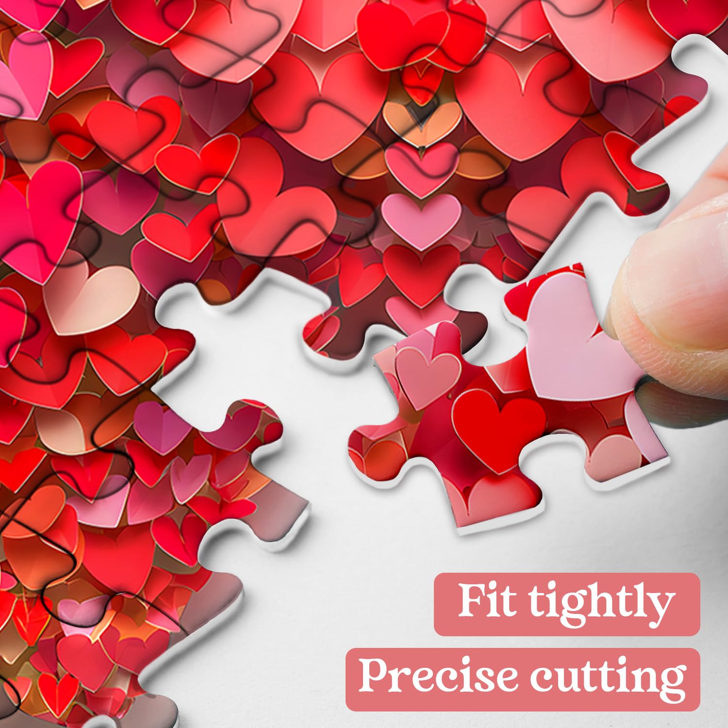 PPuzzling Valentine Butterfly Puzzle wings detail shows color depth