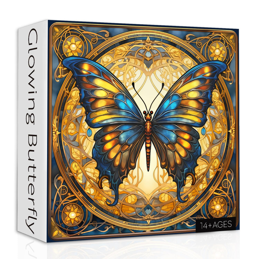 PPuzzling Vintage Butterfly Puzzle featuring 1000 pieces for a calm, immersive experience.