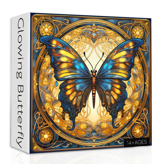 PPuzzling Vintage Butterfly Puzzle featuring 1000 pieces for a calm, immersive experience.