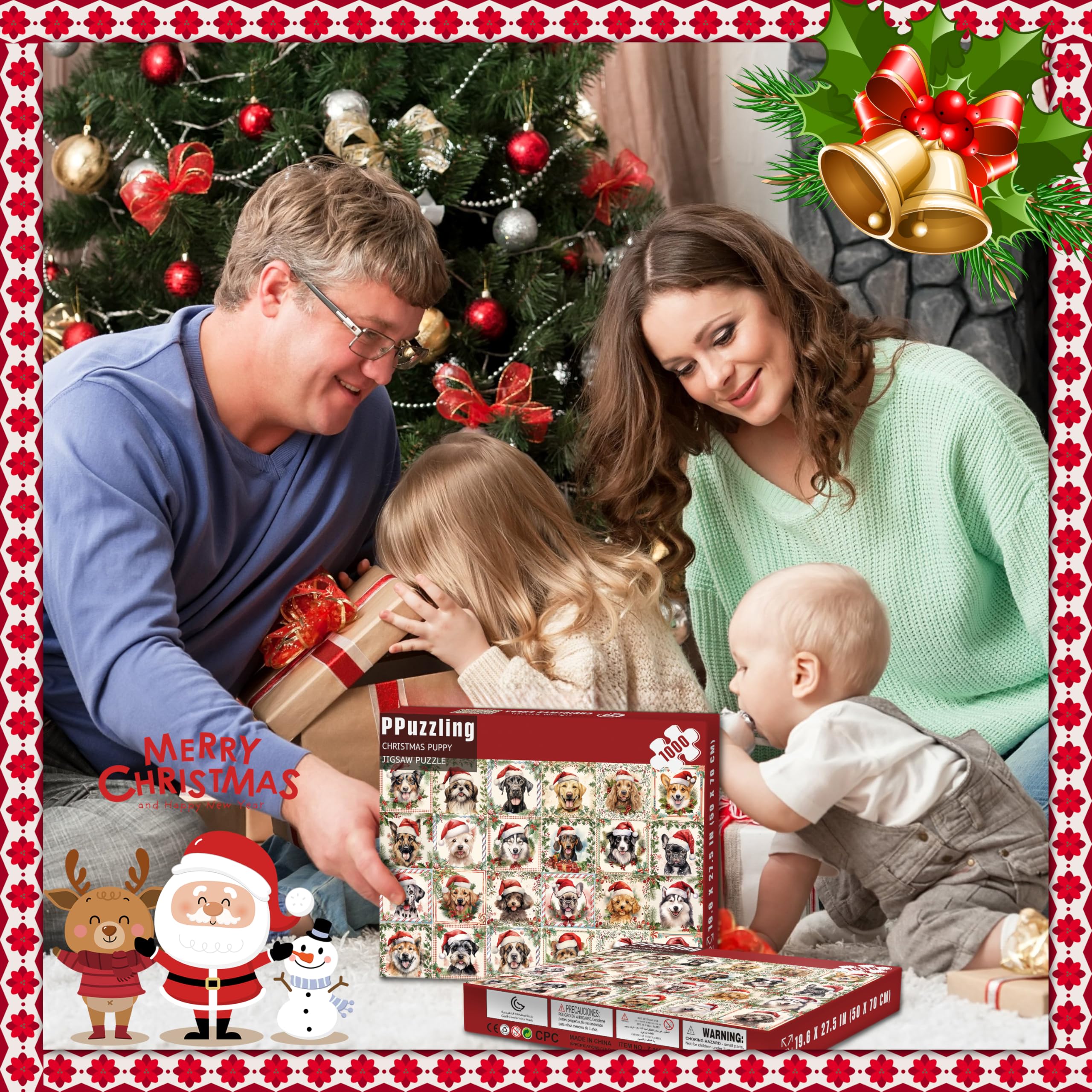 PPuzzling wall-art ready holiday puzzle designed for display