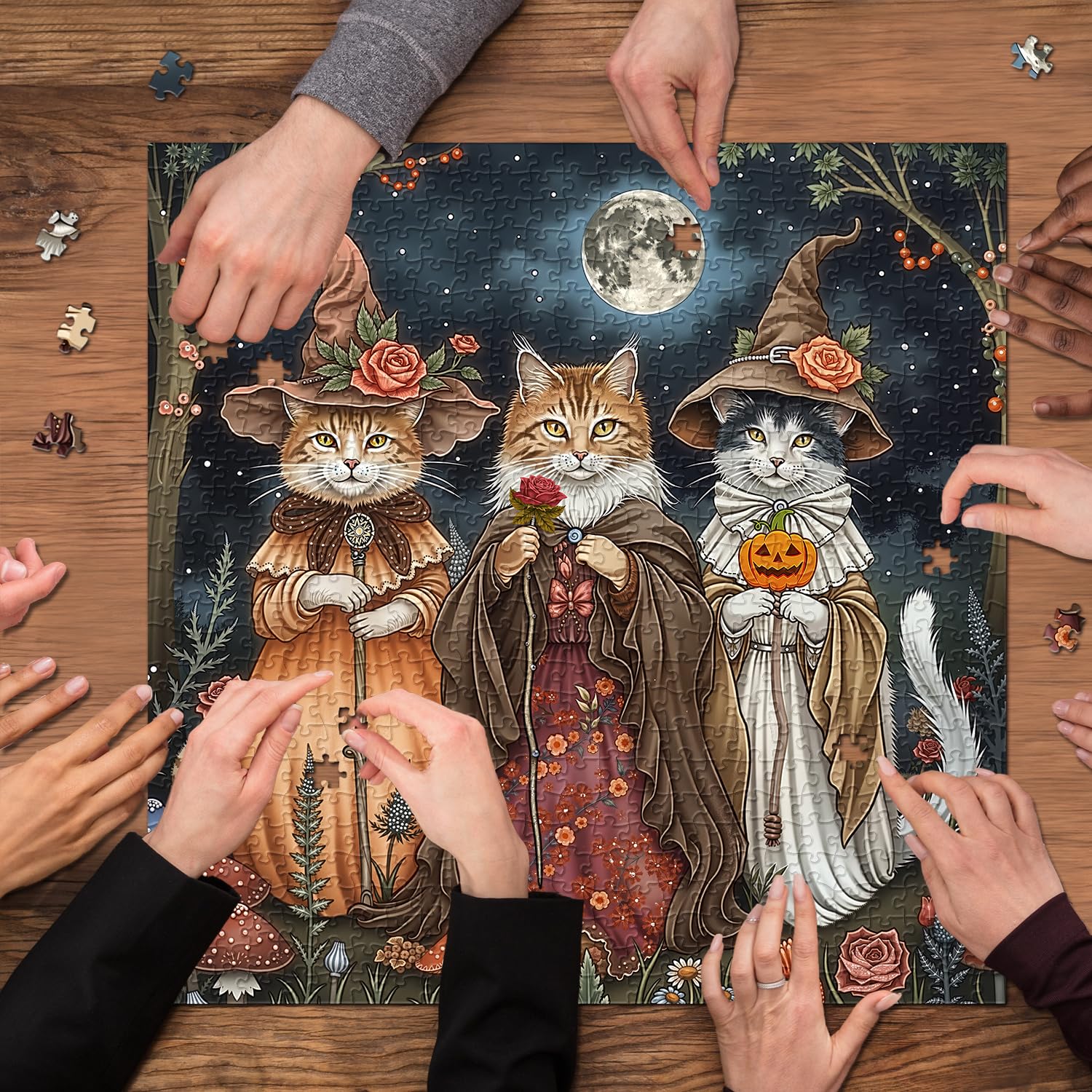 PPuzzling finished puzzle can be displayed as wall art.