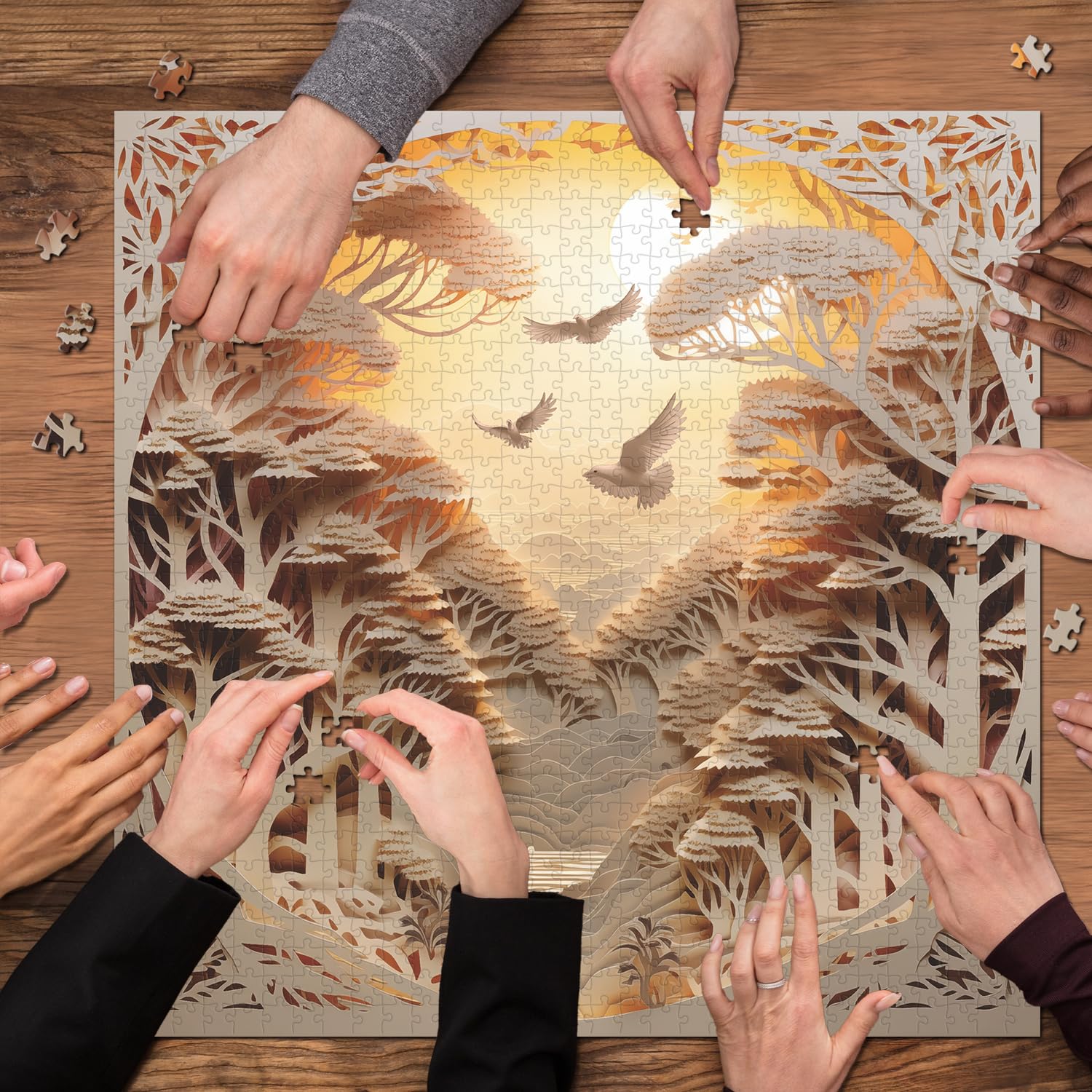 PPuzzling Wall Decor Puzzle Art adds vibrant color to rooms