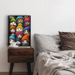 PPuzzling winter cat puzzle expressions capture playful mood and charm.