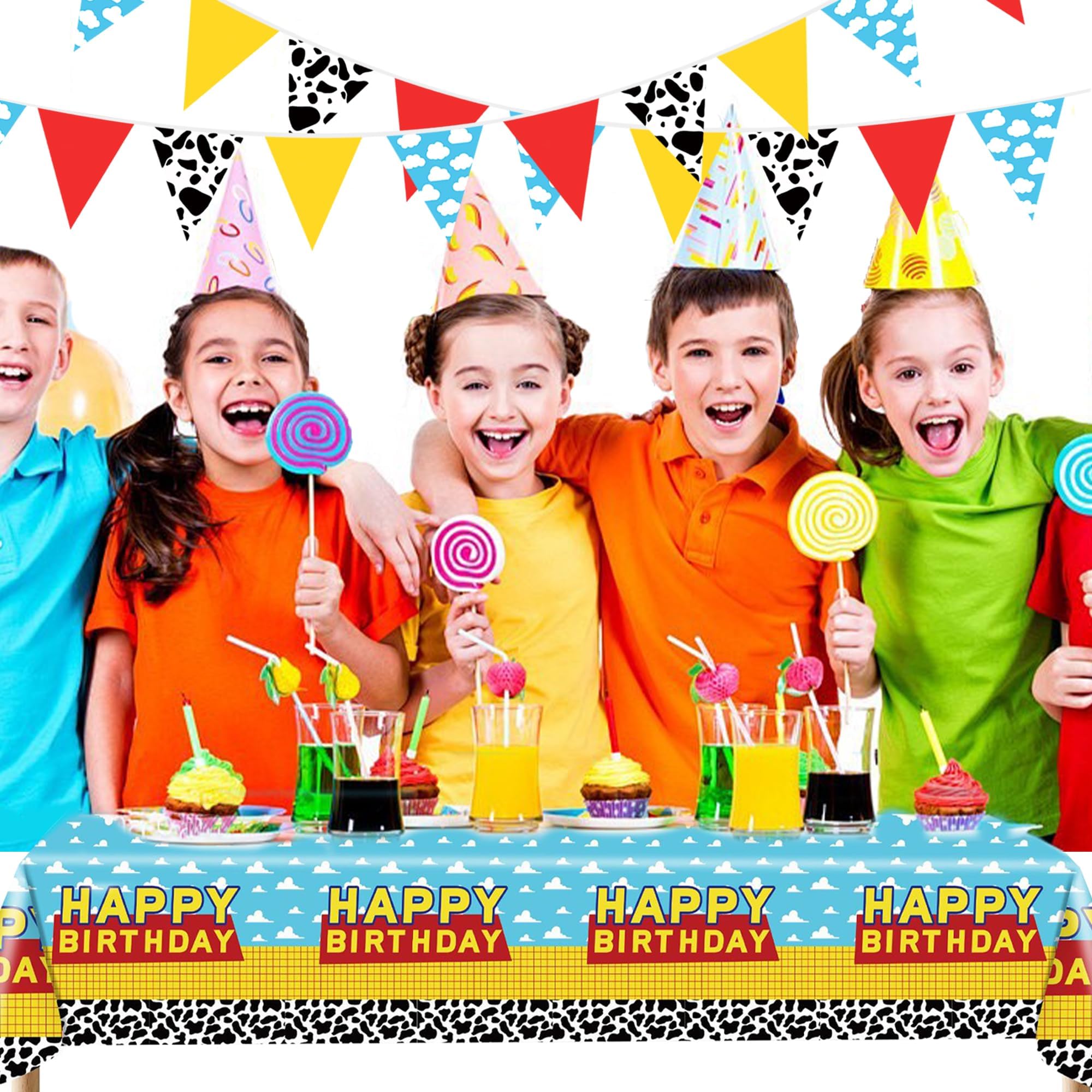 PPXMEEUDC cartoon decor enhances kid-friendly celebrations