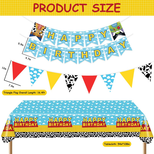 PPXMEEUDC cloud print banner enhances birthday or baby shower decor
