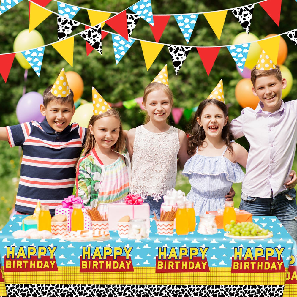 PPXMEEUDC cow-print banner flags brighten party backdrop