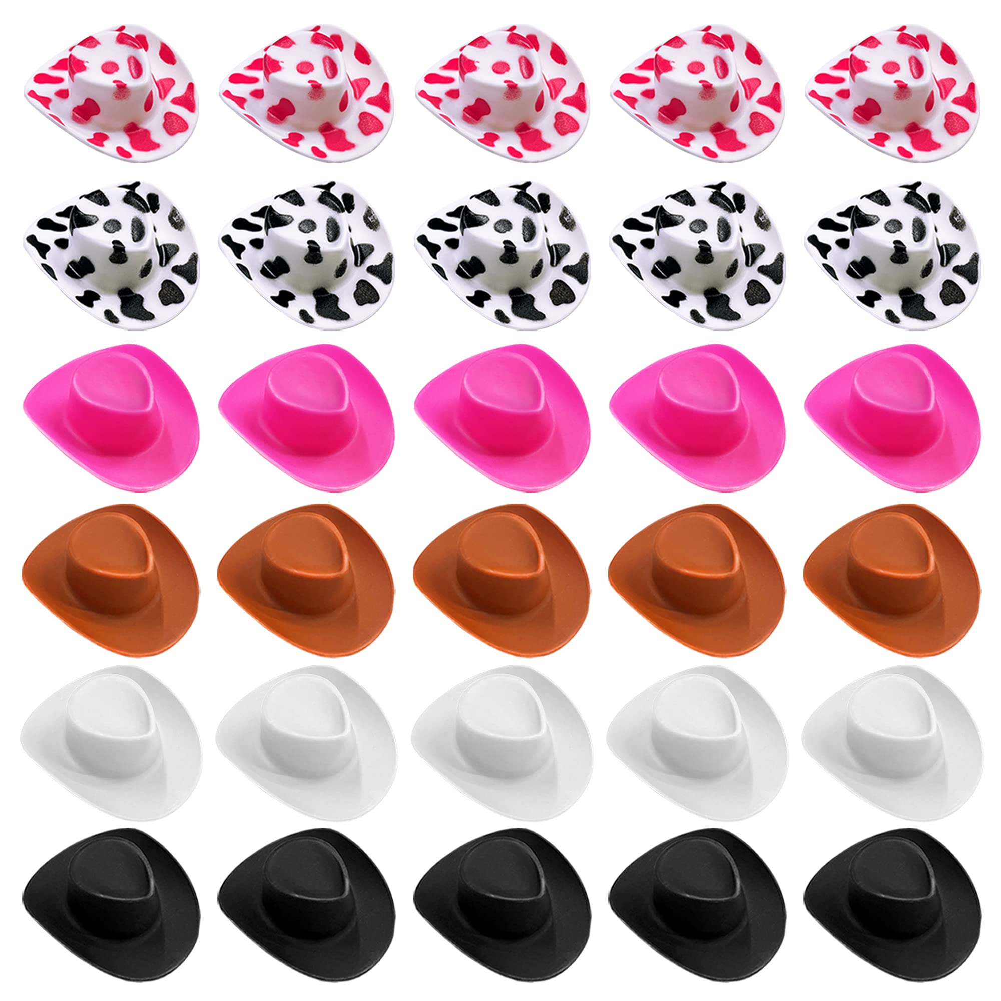 PPXMEEUDC mini western cowboy hats in assorted colors for party décor and dress-up play