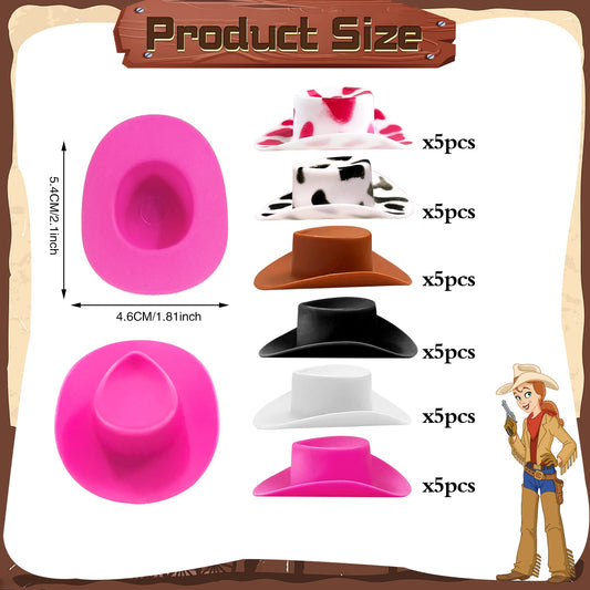 PPXMEEUDC assorted-color mini hats perfect for dolls and DIY crafts