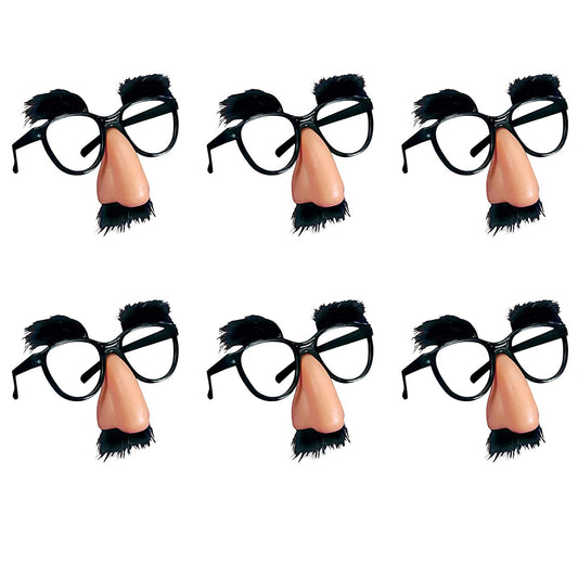 PPXMEEUDC disguise glasses with nose and mustache for playful selfies at parties.