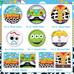 Practice Star cartoon 7-inch dessert plates for easy dessert service