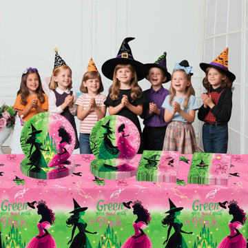 Practice Star waterproof tablecloth protects surfaces during witch-themed gatherings