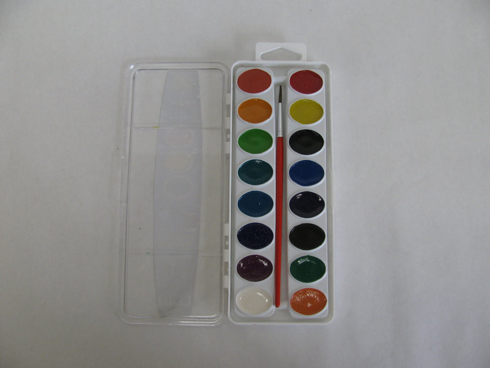 Prang 16 vibrant colors are AP-certified non-toxic for classrooms.