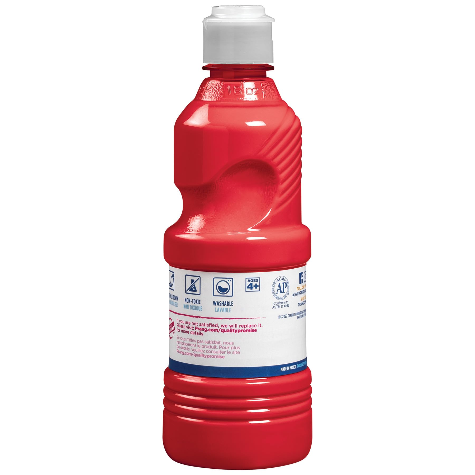 Open cap reveals smooth, ready-to-use paint ideal for classroom projects