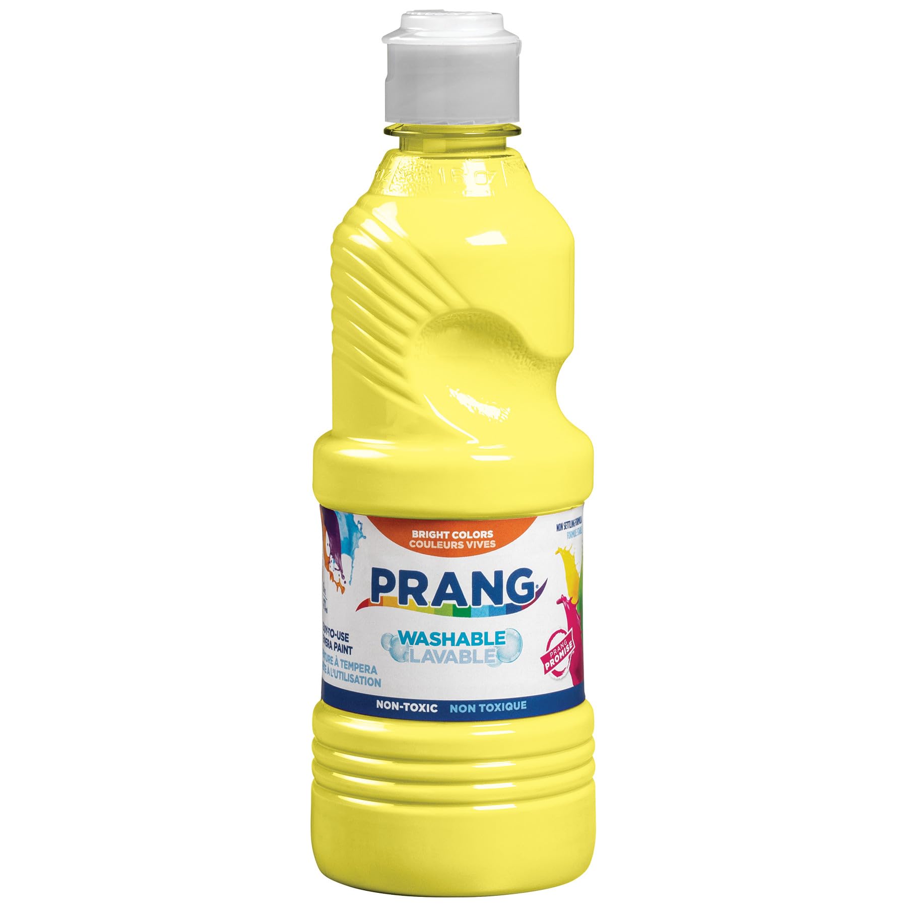 Prang Washable Tempera Yellow 16oz – bold color for classroom posters.