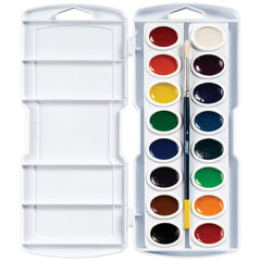 Prang included watercolor brush for precise strokes
