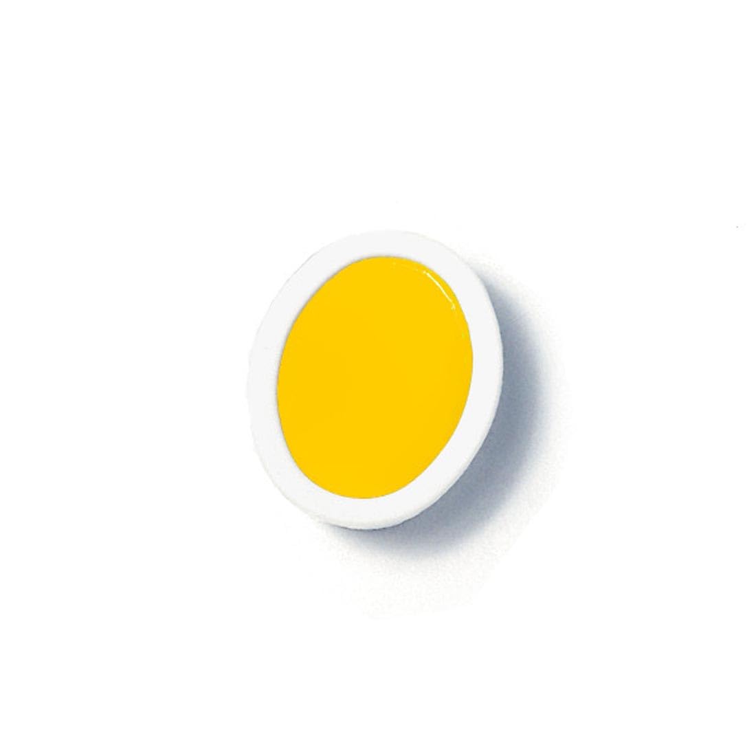 Prang watercolor oval pan yellow refill for bright, smooth color laydown in classrooms or studios