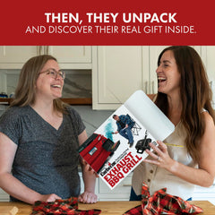 Carbecue box size depiction showing the perfect gift packaging fit.