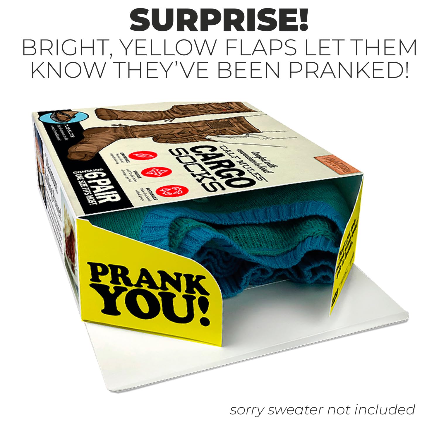 Prank-O graphics close-up emphasizing prank theme and packaging.